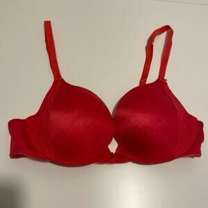 Aerie Brand Red Lace Size 34B Brooke Style Bra